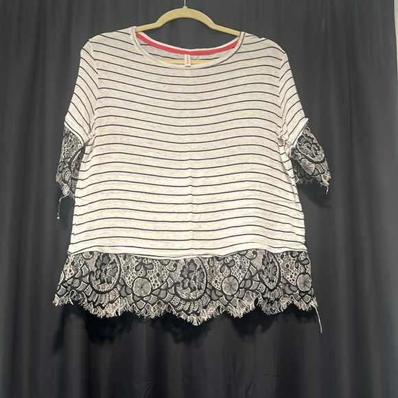 Xhilaration Tops - Laced Bottom Shirt